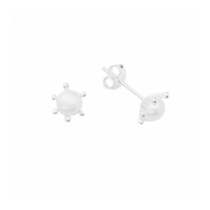 Cercei studs din argint Perle Ø0.7 cm