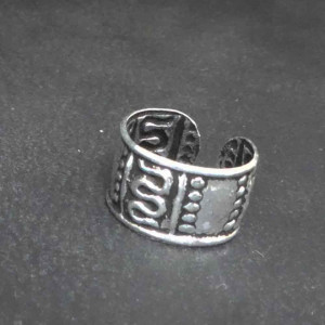 Cercel din argint pe ureche, earcuff Ornament Sarpe 6 mm