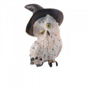 Cutie bijuterii bufnita Witch snow owl 15 cm - Img 3