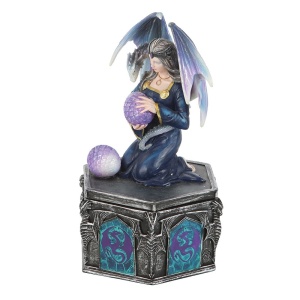 Cutie bijuterii design Anne Stokes - Dragon Friendship Spring Box - Img 4