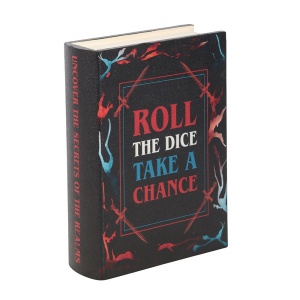 Cutie bijuterii in forma de carte Roll the Dice, Take a Chance 21 cm - Img 2