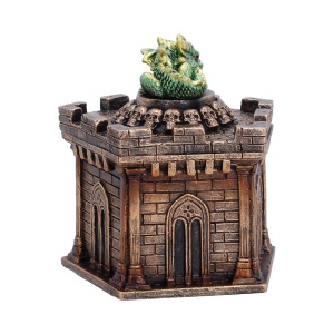 Cutie pentru bijuterii dragon Warden of the Crypt – decor gotic fantasy ( 12.5 cm ) - Img 3