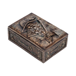 Cutie pentru bijuterii Wizard's Hoard – decor gotic fantasy ( 14 cm ) - Img 5