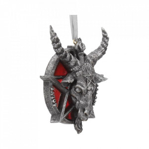Decoratiune cu agatatoare Baphomet 9.5 cm - Img 4