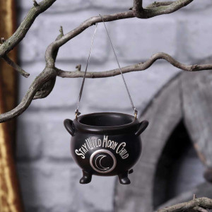 Decoratiune cu agatatoare cazanul vrajitoarei Stay Wild Moon Child 6.1 cm - Img 1