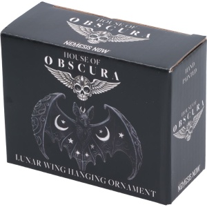 Decoratiune suspendata liliac cu luna si stele Lunar Wing 7,2 cm - House of Obscura - Img 5
