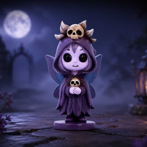 Figurina de colectie zana gotica Moorwyn 8,8 cm - Spirit Fairies - Img 7