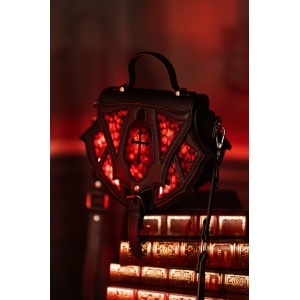 Geanta gotica Dark Romance Bloodspire inspirata de vitralii gotice - Restyle - Img 2