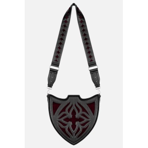 Geanta gotica Dark Romance Claretia in forma de scut medieval - Restyle - Img 4