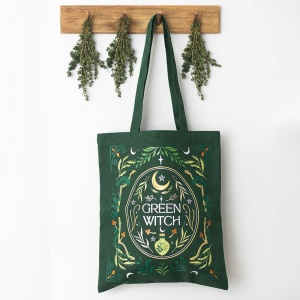 Geanta tote bag Green Witch