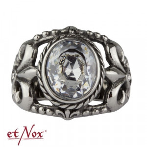 Inel otel inoxidabil cu zirconiu alb Fleur de Lis 2mm - Img 5