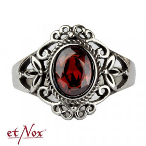 Inel otel inoxidabil Red Victorian Goth 1.7cm - Img 4