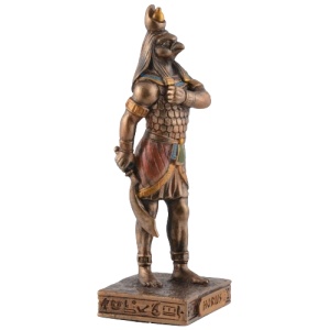Mini statueta mitologica zeul egiptean Horus 9 cm - Img 3