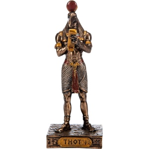 Mini statueta mitologica zeul egiptean Thoth 9 cm