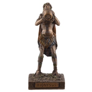 Mini statueta rasina, mitologia greaca, zeul Dionysus 9cm - Img 2