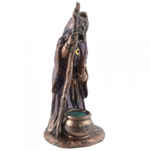 Mini statueta zeita celtica Crone - Batrana inteleapta 11cm - Img 4
