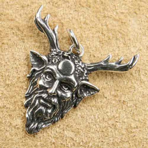 Pandantiv argint Cernunnos 3.2cm - Img 2