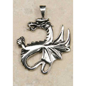 pandantiv argint Dragon Celtic 3.6cm