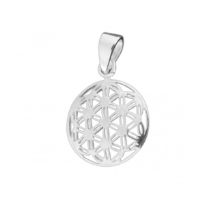 Pandantiv argint Floarea Vietii – Talisman Energie si Armonie, 16 mm