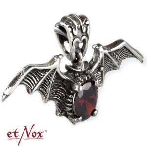 Pandantiv argint Liliac Rosu 4cm - Img 2