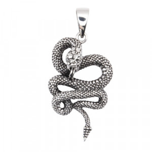 Pandantiv argint Sarpe incolacit 3.5 cm