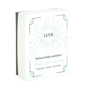 Pandantiv cu cristale de aventurin in sticluta, talisman pentru noroc, Aventurine Crystal Potion - Img 4