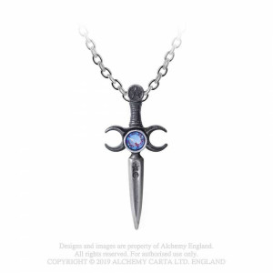 Pandantiv cutit ritualic Athame