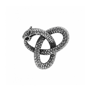 Pandantiv Sarpe Ouroboros din Otel Inoxidabil 304 – Talisman Transformare si Protectie, 36 mm