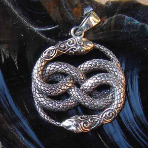 Pandantiv talisman argint Serpi Auryn 4cm