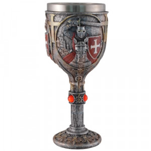Pocal Cavaler Cruciat in Lupta 18cm 150ml - Img 4