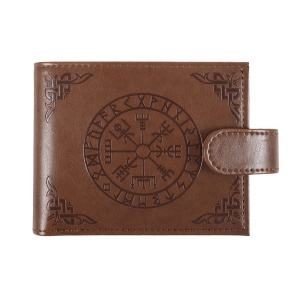 Portofel din imitatie de piele busola vikinga - Vegvisir