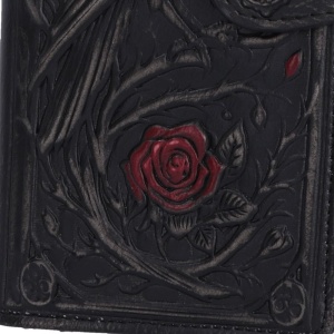 Portofel lung embosat corb Twilight Bloom (18.8 cm) - Img 6