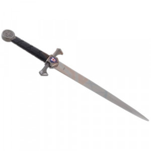 Pumnal decorativ Cavaler Cruciat 39 cm - Img 3