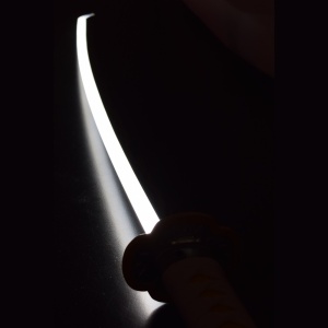 Sabie decorativa cu led katana Demon Slayer - Kimetsu no Yaiba ( galben ) 98 cm - Img 2
