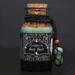 Sare de Baie Ancient Witch cu Pandantiv Aventurin – Prosperitate, 240 g - Img 3