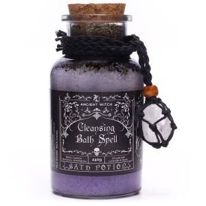 Sare de Baie Ancient Witch cu Pandantiv Cristal de Stanca – Purificare, 240 g - Img 6