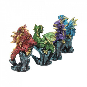 Set 4 statuete Dragonei la sfat 10 cm - Img 3