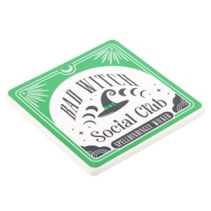 Set cana ceramica si suport Bad Witch Social Club, capacitate 340 ml - Img 4