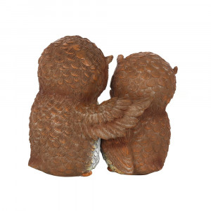 Set statuete Familia de Bufnite - imbratisare 11 cm - Img 2