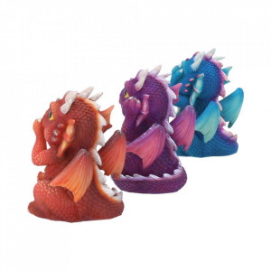 Set statuete Trei dragonei intelepti 8.5 cm - Img 3