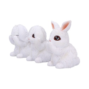 Set statuete Trei Iepurasi intelepti 9cm - Img 2