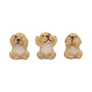 Set statuete Trei Labradori Intelepti 7.5cm