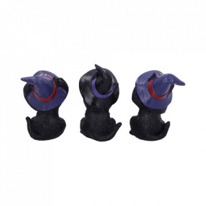 Set Trei pisicute vrajitoare intelepte 9.2cm - Img 2