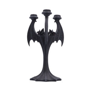 Sfesnic gotic pentru 3 lumanari Nocturnal Flame 28 cm - Nemesis Now - Img 3