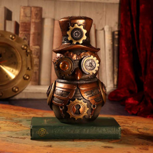 Statueta bufnita steampunk Hootle 23 cm - Img 6