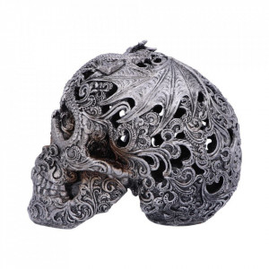 Statueta craniu Cranial Drakos 19.5 cm - Img 3