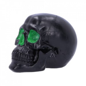 Statueta craniu Geode - verde 17 cm - Img 3