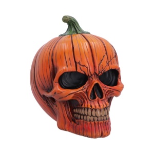Statueta craniu Hall of Horrors: The Spirit of Halloweenn – decor gotic si decor fantasy, 17.5cm