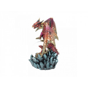 Statueta dragon cu glob Oracolul de Rubin 18.5 cm - Img 2