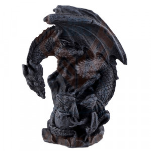 Statueta Dragon cu pui 10cm - Img 3